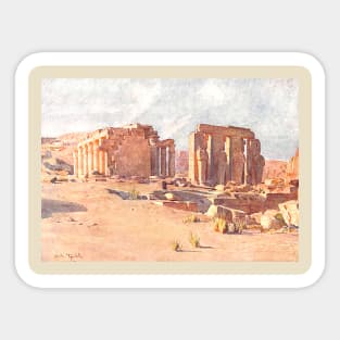 The Ramesseum At Thebes in Egypt Sticker